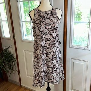 Lila Rose Floral Doible Layer Sheer Dress